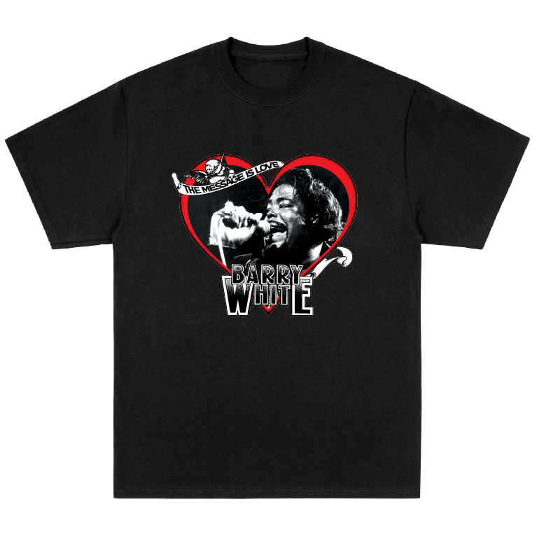 Barry White Message Tee Black