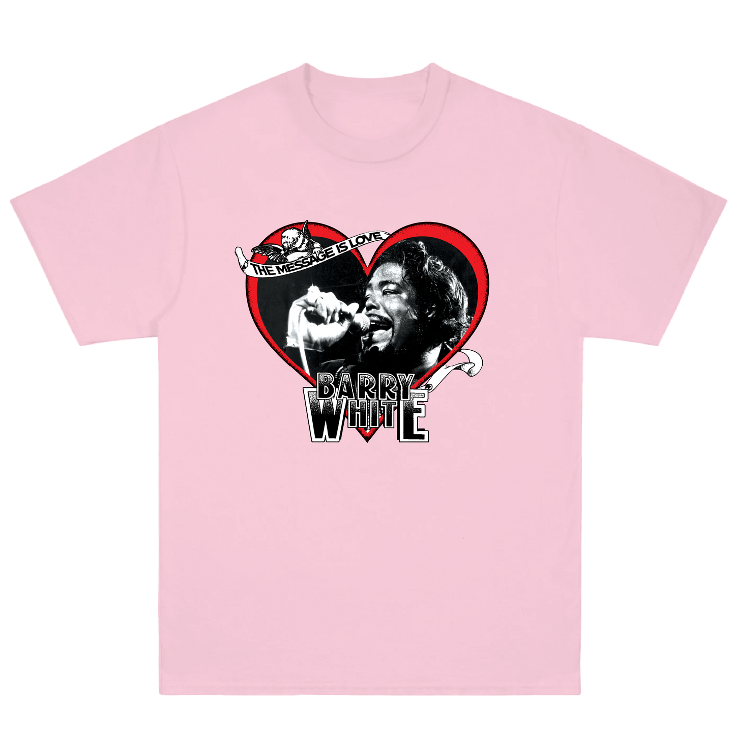 Barry White Message Tee Pink