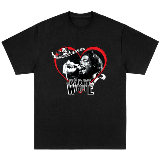 Barry White Message Tee Black